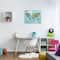 Stupell Industries Kid's Animal World Map Favorite Regional Wildlife Canvas Wall Art